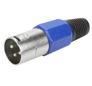 Plug Cannon Macho XLR – Azul