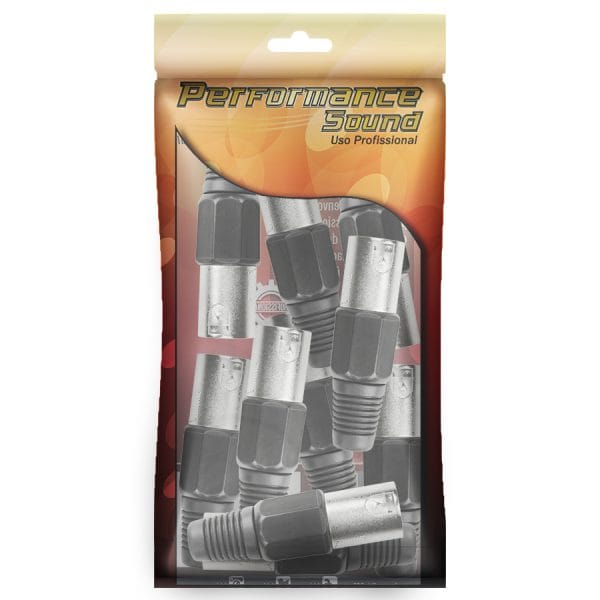 Plug Cannon Macho XLR – Preto - Imagem 2