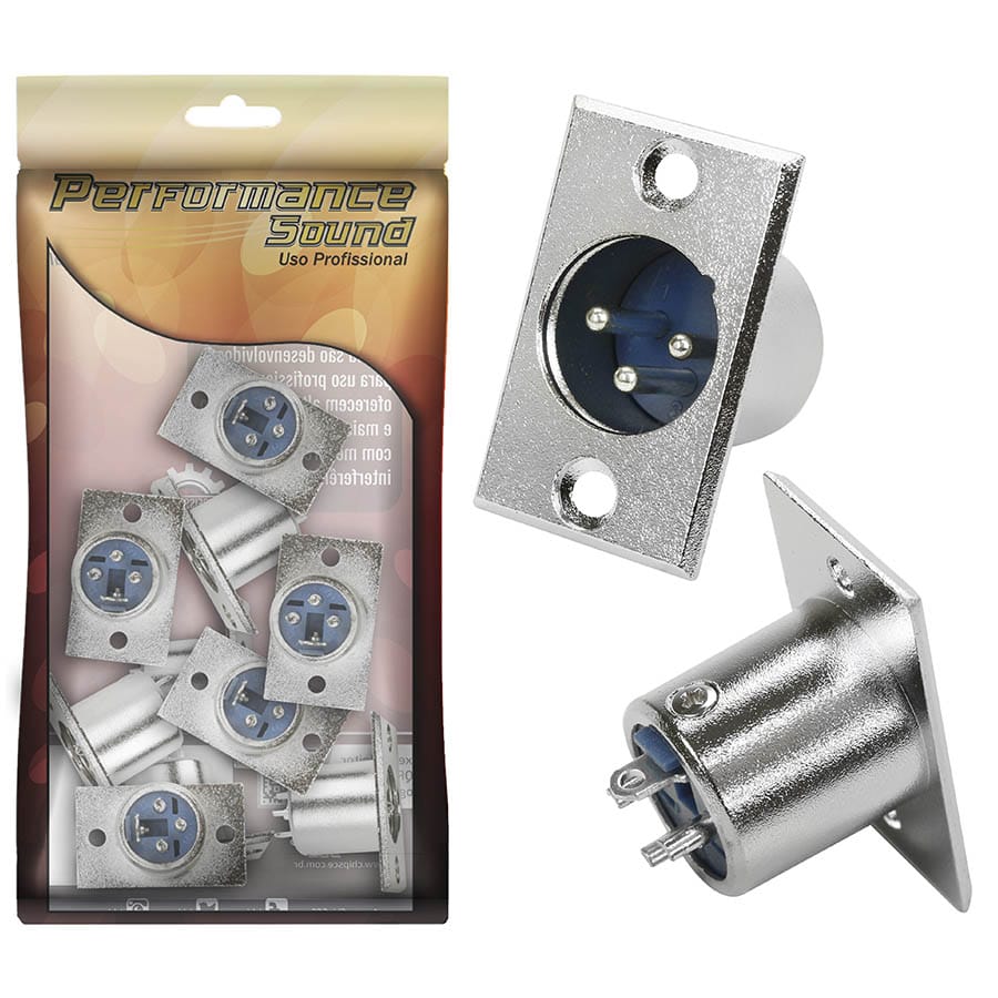 Soquete Cannon Macho P/ Painel