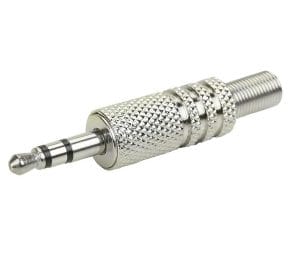 Plug P2 EStéreo com Corpo Metálico – Prata