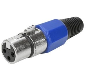 Plug Cannon Fêmea ( Jack XLR ) – Azul
