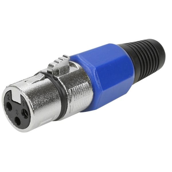 Plug Cannon Fêmea ( Jack XLR ) – Azul