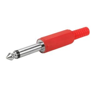 Plug P10 Mono – Vermelho