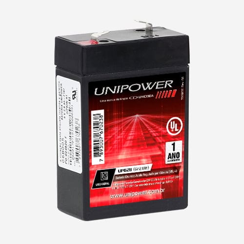 Bateria Selada VLRA 6V 2,8Ah - Unipower