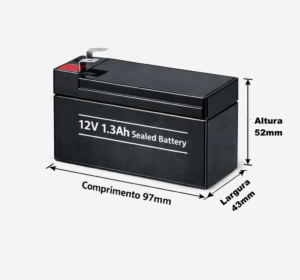 Bateria Selada 12V 1,3Ah VRLA-AGM – Elgin