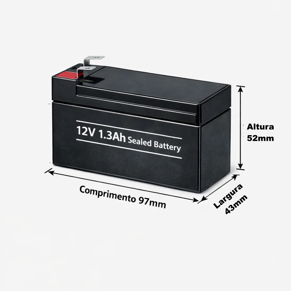 Bateria Selada 12V 1,3Ah VRLA-AGM – Elgin