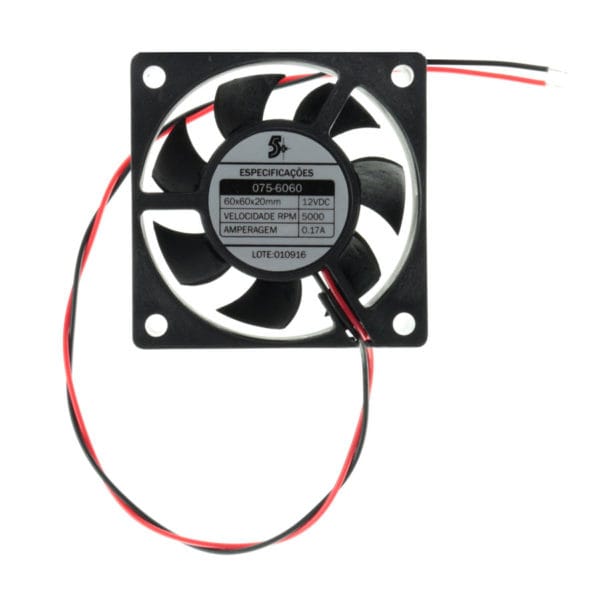 Cooler 60x60x20mm / 12V - Imagem 3