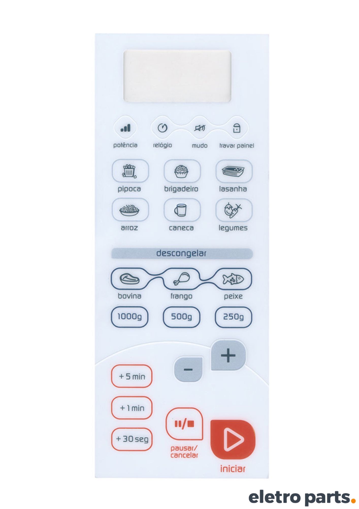 Membrana Brastemp BMS26AB Compatível para Micro-ondas com Cabo Flat 21,5 x 8,4 cm