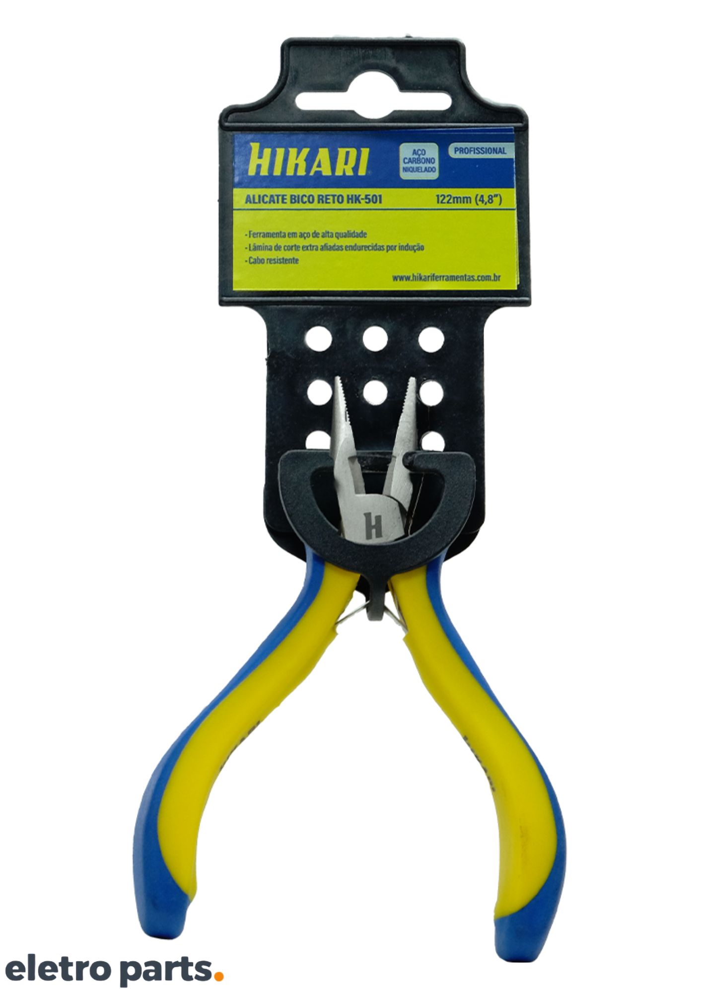 Alicate de Bico Longo Reto 125mm Hikari HK-501 - Imagem 4