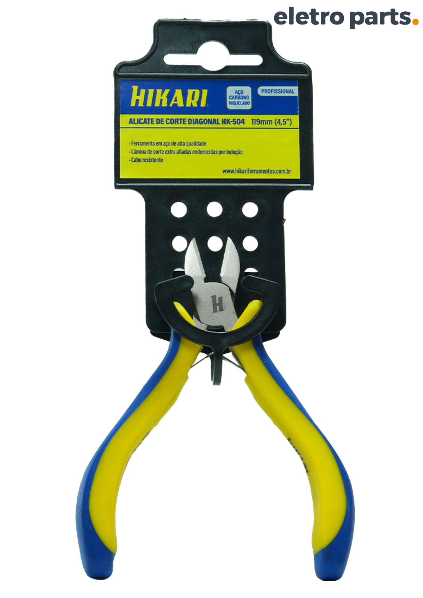 Alicate de Corte Diagonal 115mm (4,5”) Profissional Hikari HK-504 - Imagem 3