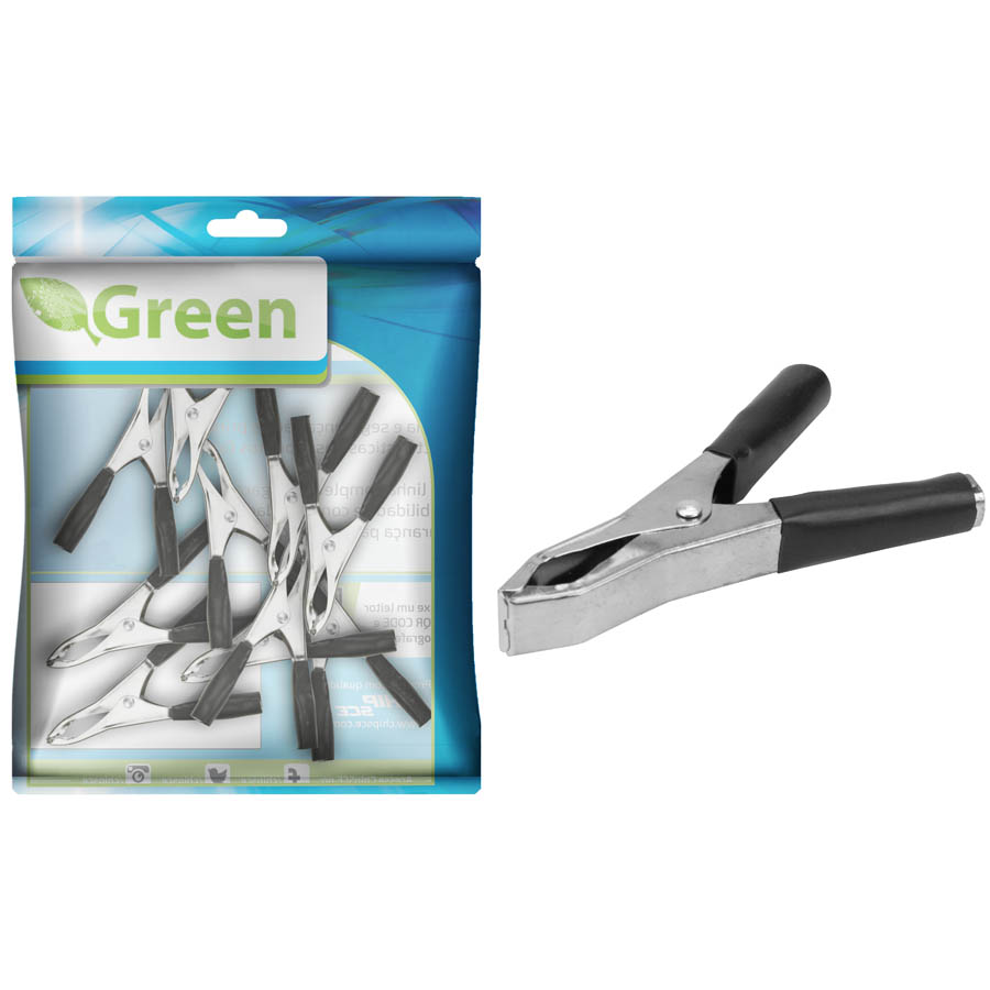 Garra Jacaré 50A / 10cm – Preta - Imagem 2