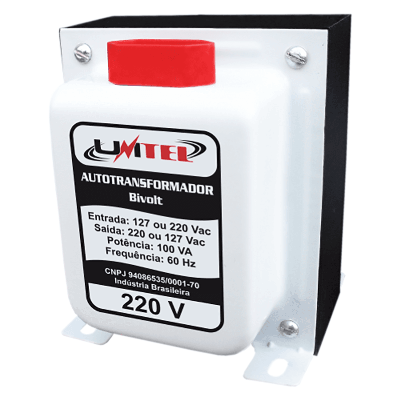 Autotransformador 110V para 220V -100VA Bivolt