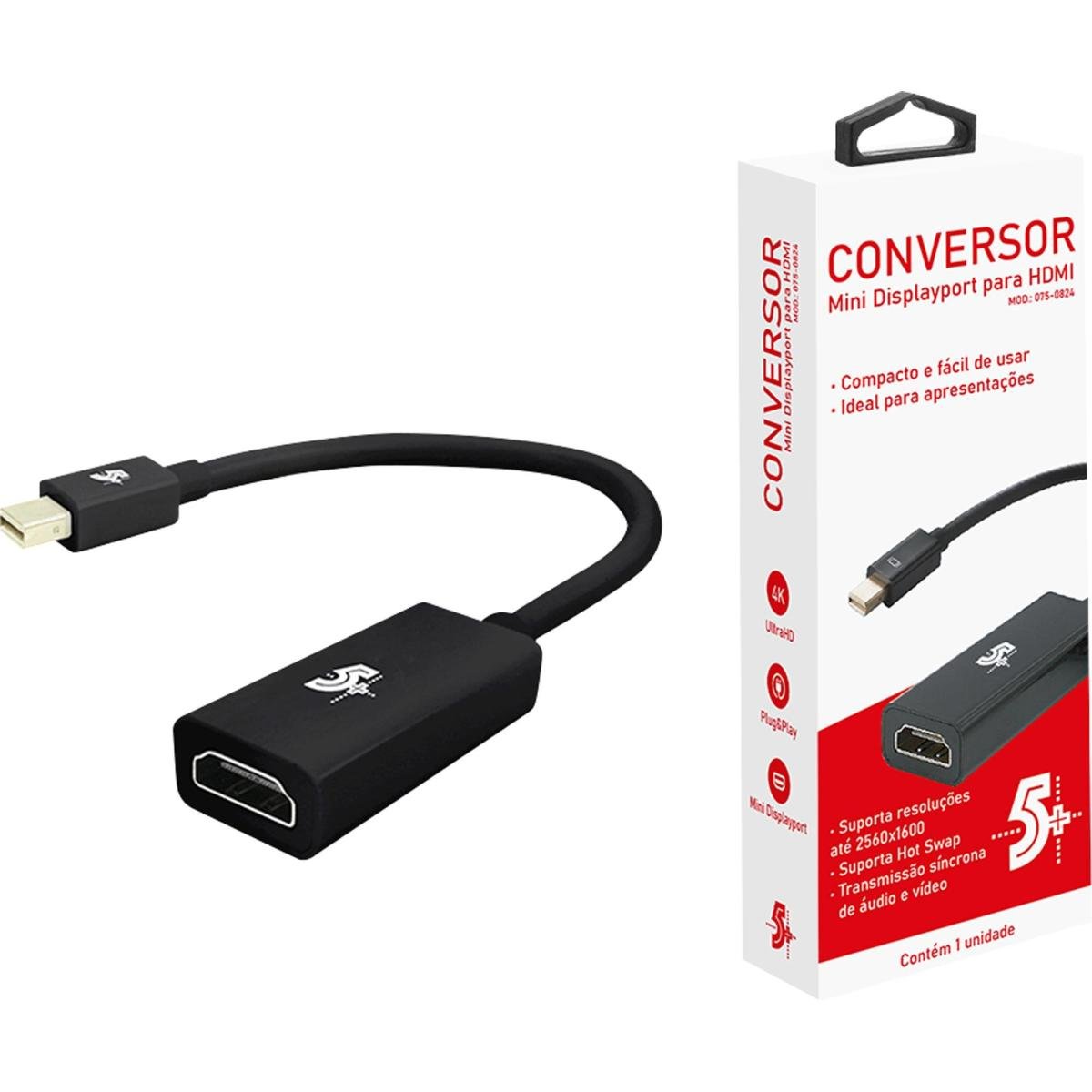 Conversor Adaptador Mini DisplayPort para HDMI - Imagem 3