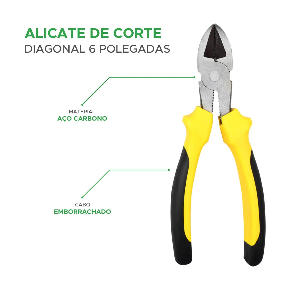 Alicate de Corte Diagonal 6" - Imagem 2