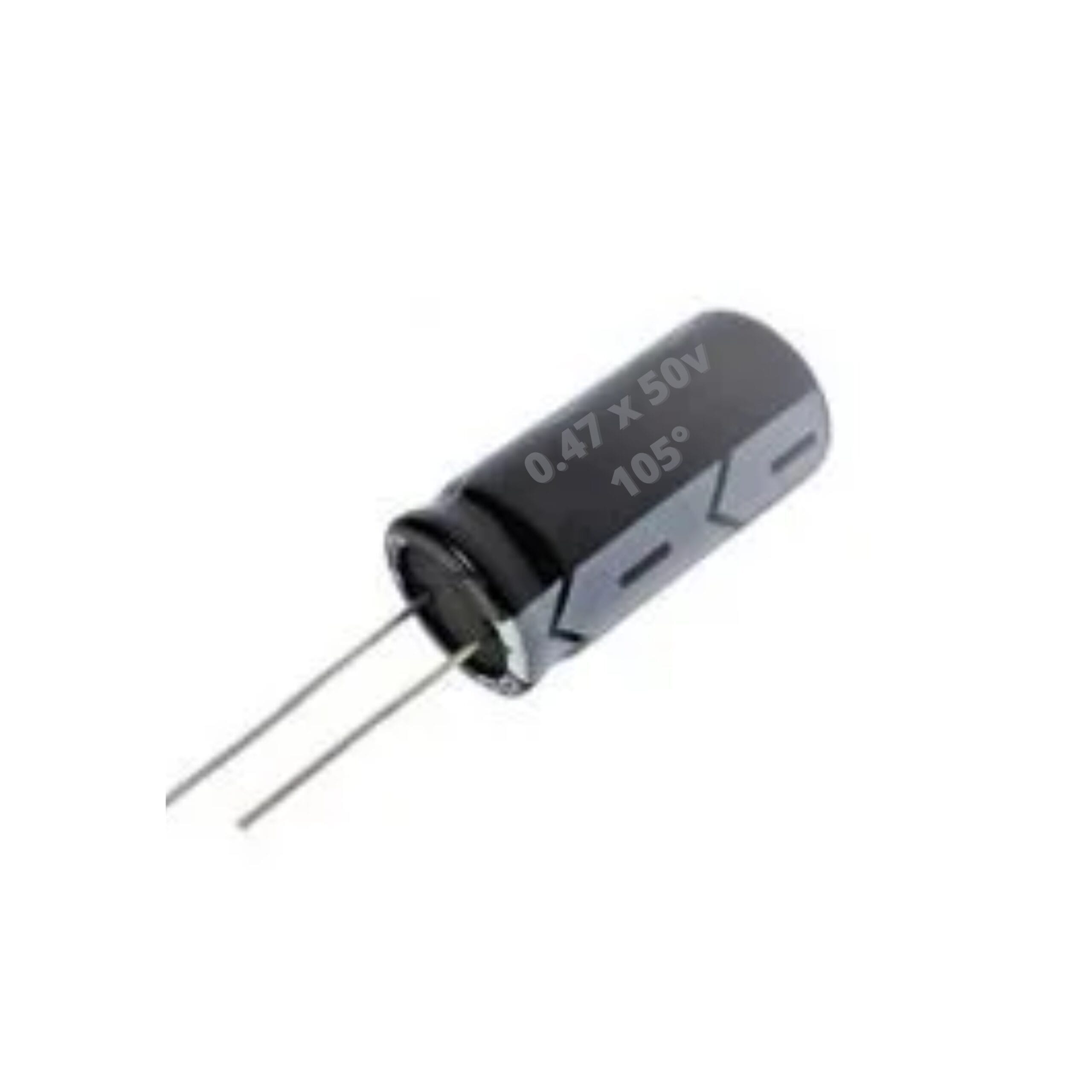 Capacitor Eletrolítico 0,47uF x 50V 105º - Unidade