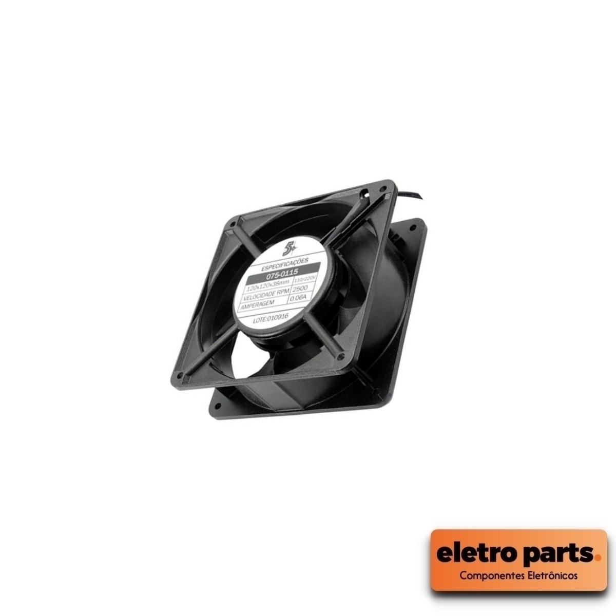 Cooler 120x120x38mm / Bi-Volt (110/220V)