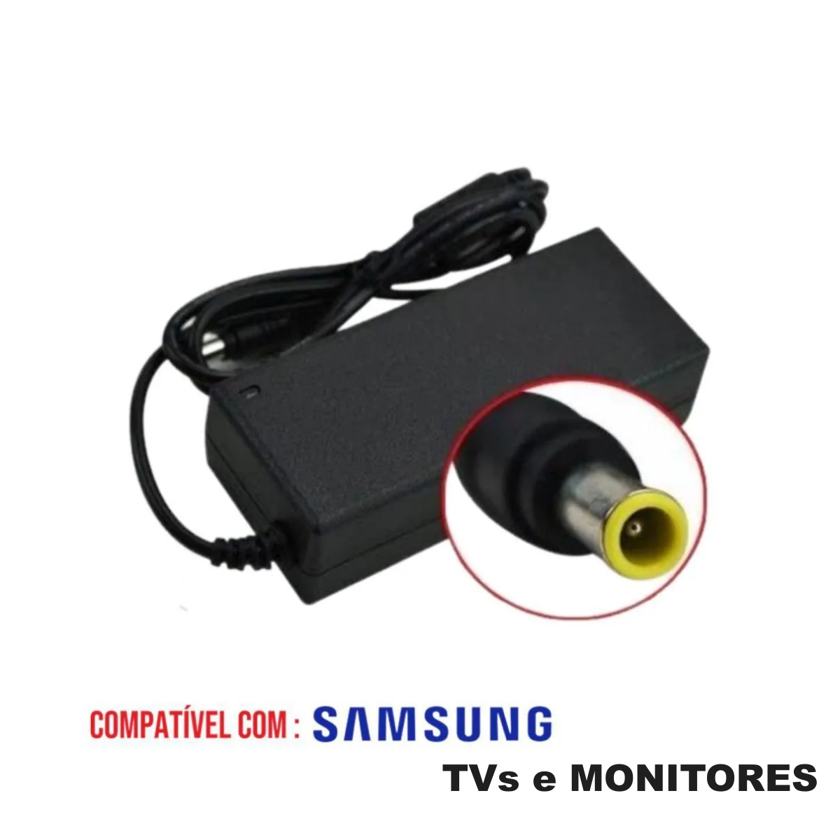 Fonte Carregador para Notebook / TV-Monitor Samsung 19V 3,16A – Plug 5,5 x 3,0mm - Imagem 3