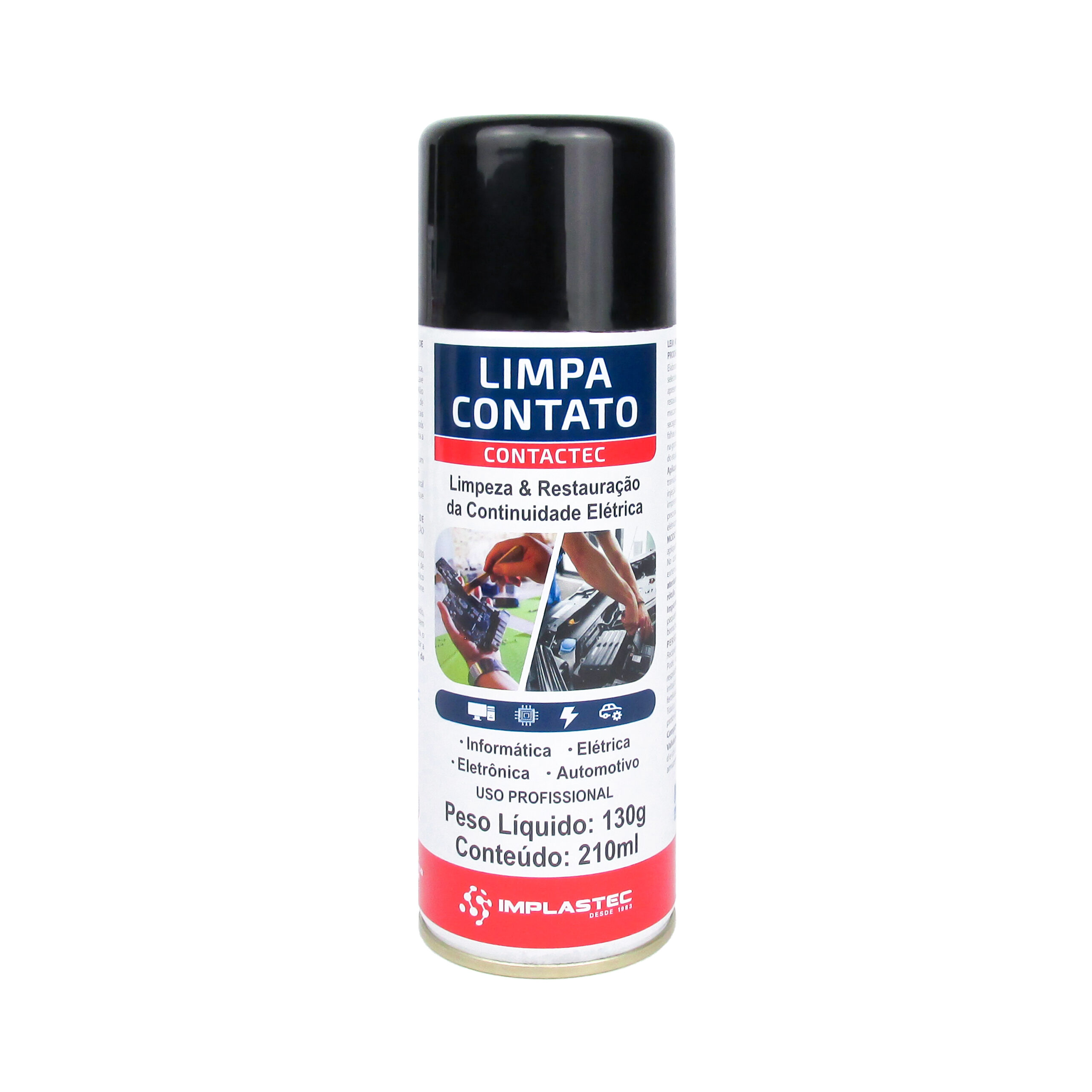 Limpa Contato Elétrico Contactec c/ 210ml - Implastec