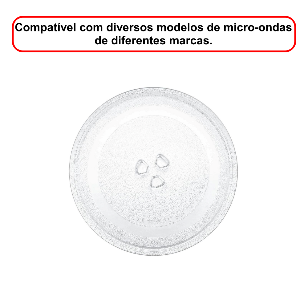 Prato Para Forno Microondas - 24,5cm Encaixe Trevo - Imagem 5