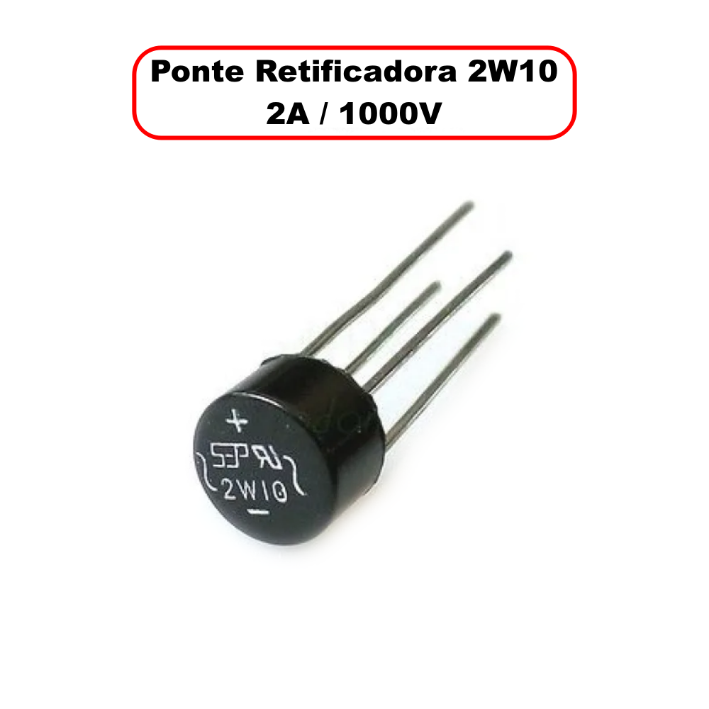 Ponte Retificadora 2W10 - 2A / 1000V - Unidade - Imagem 6