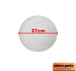Prato Para Forno Microondas - 27cm Encaixe Trevo