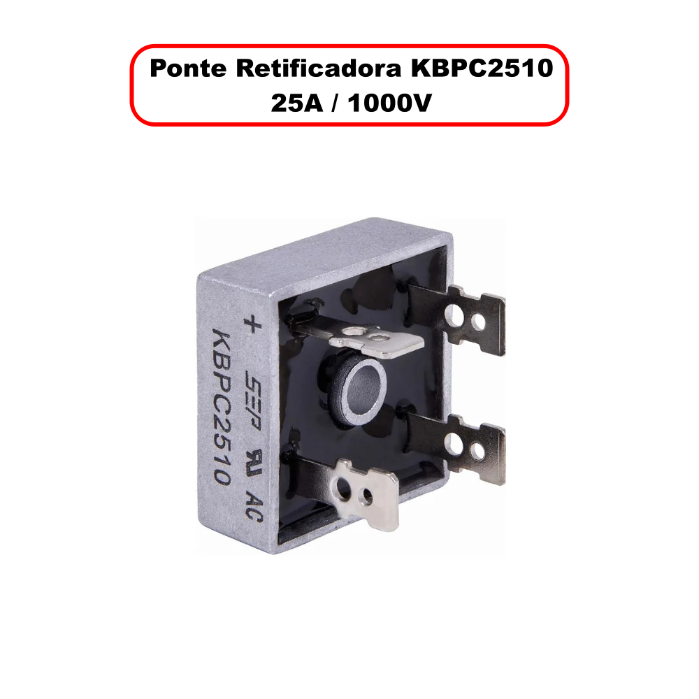 Ponte Retificadora KBPC2510 - 25A / 1000V - Unidade - Imagem 6