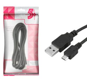 Cabo USB 2.0 x Micro USB (V8)