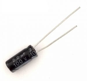 Capacitor Eletrolítico 2,2uF x 100V 105º - Unidade