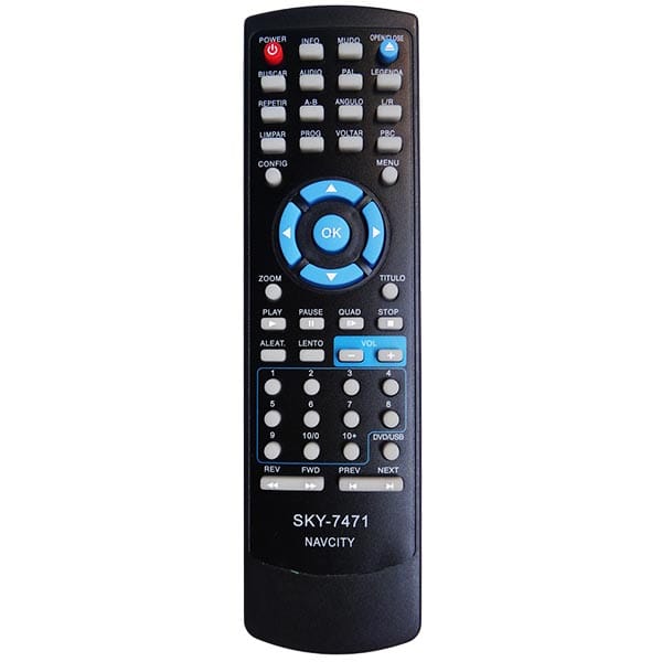 Controle Remoto DVD Navcity C01224 / Sky-7471