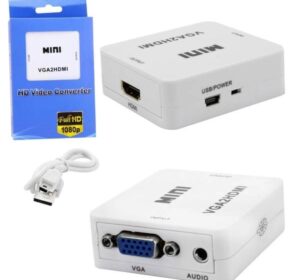 Conversor VGA para HDMI com Áudio