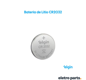 Bateria CR2032 3V Lithium Elgin (Unidade)