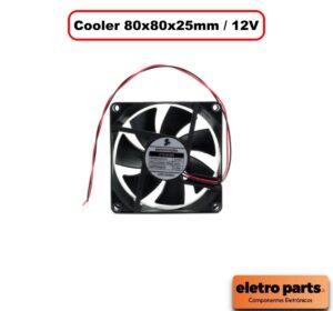 Cooler 80x80x25mm / 12V