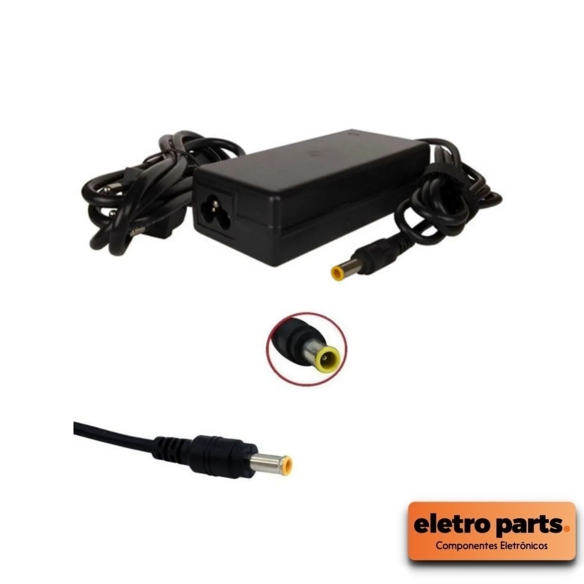 Fonte Carregador para Notebook / TV-Monitor Samsung 19V 3,16A – Plug 5,5 x 3,0mm