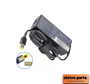 Fonte Carregador para Notebook Lenovo 20V 3,25A – Conector Retangular