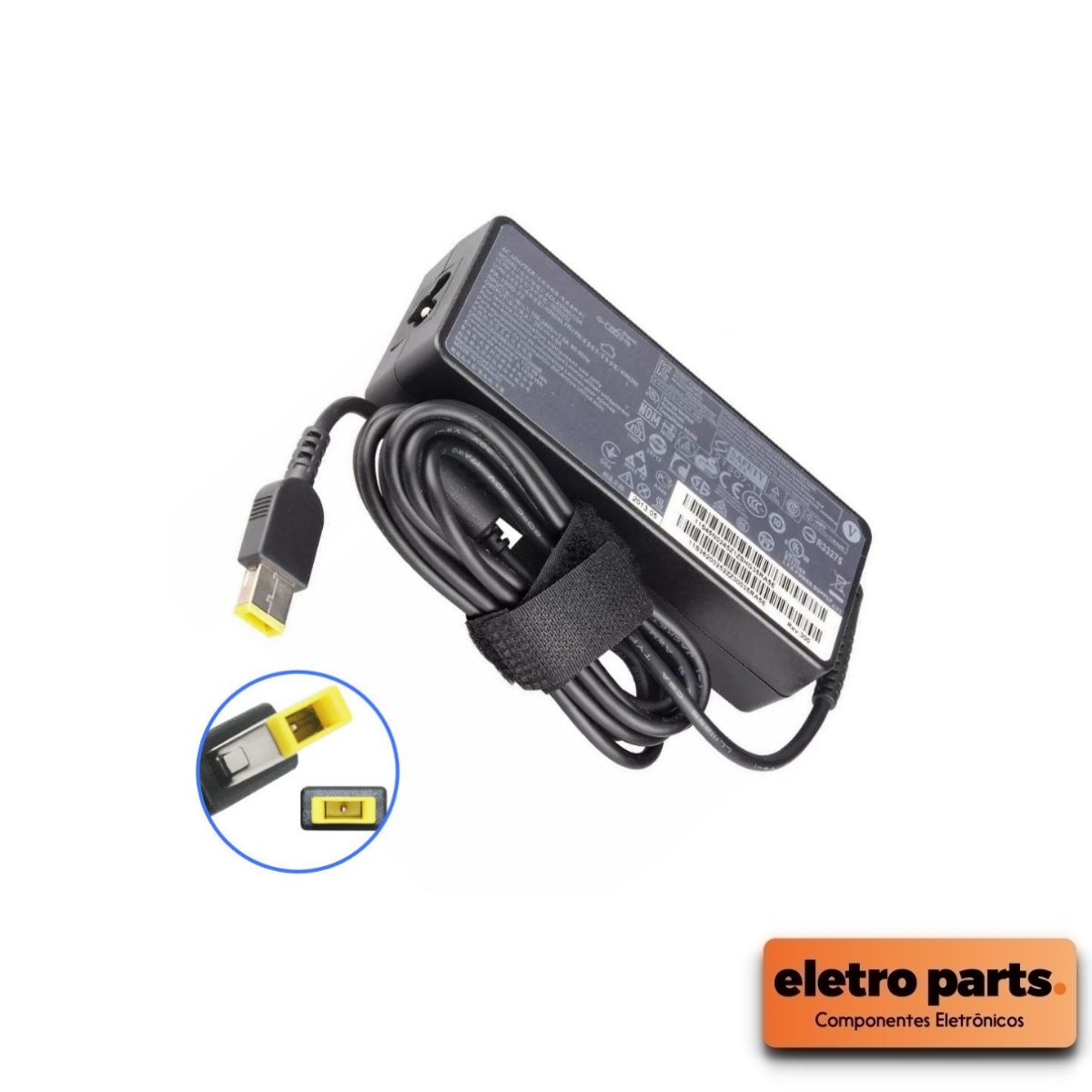 Fonte Carregador para Notebook Lenovo 20V 3,25A – Conector Retangular