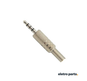 Plug P3 Metálico Estéreo 3,5mm – Conector de Áudio Reforçado