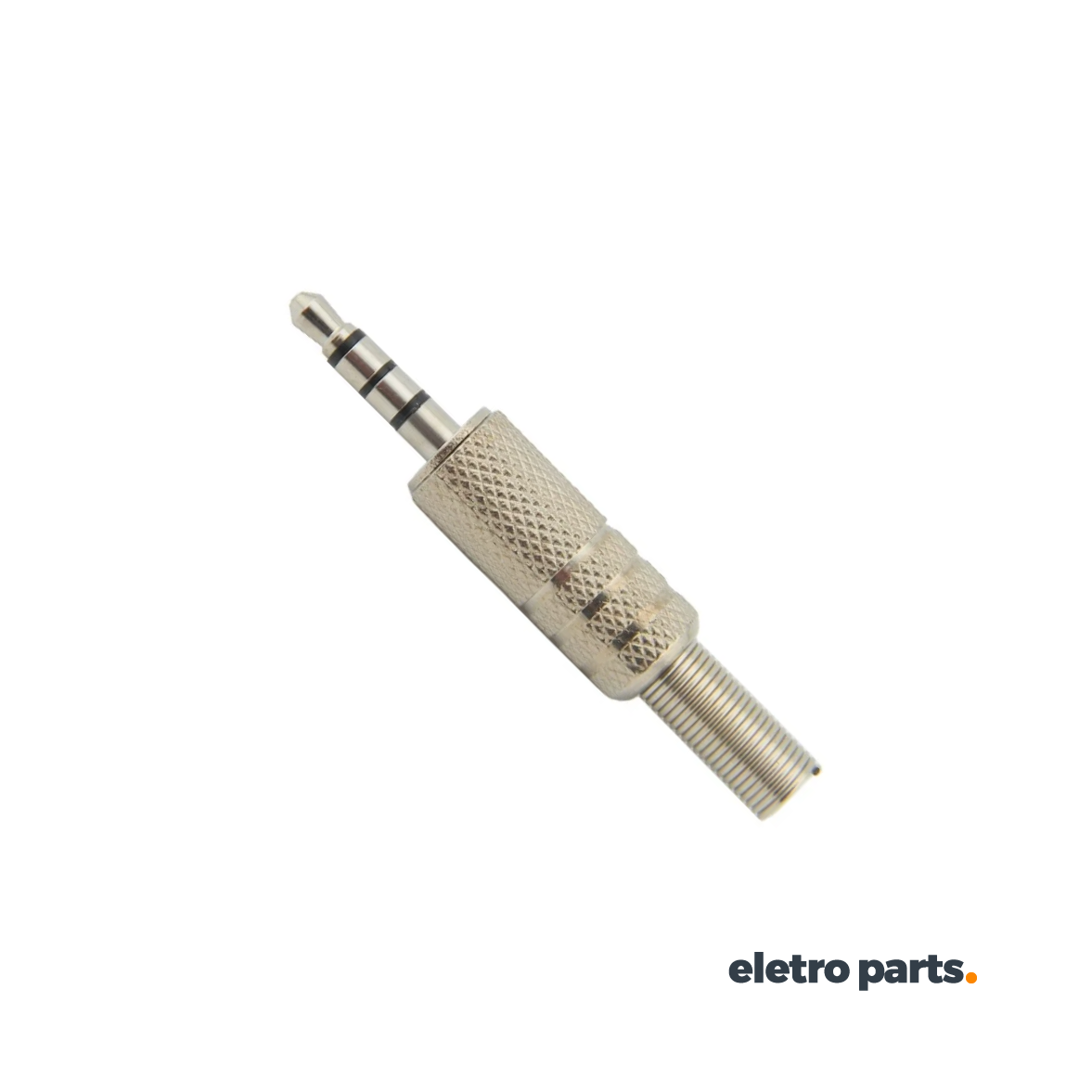 Plug P3 Metálico Estéreo 3,5mm – Conector de Áudio Reforçado