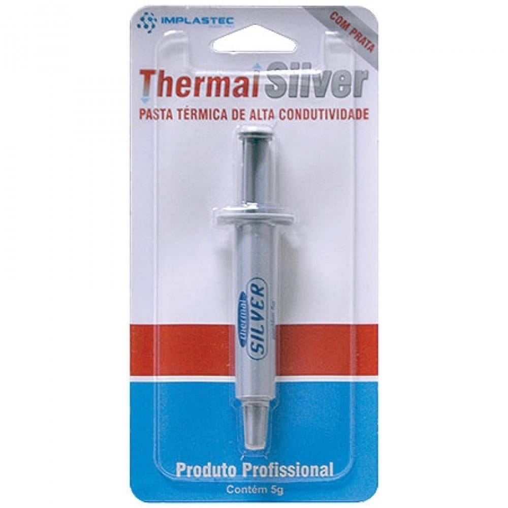 Pasta Térmica Thermal Silver Implastec - Seringa c/ 5g