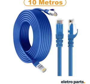 Cabo de Rede / Patch Cord com 10 Metros - CAT5E