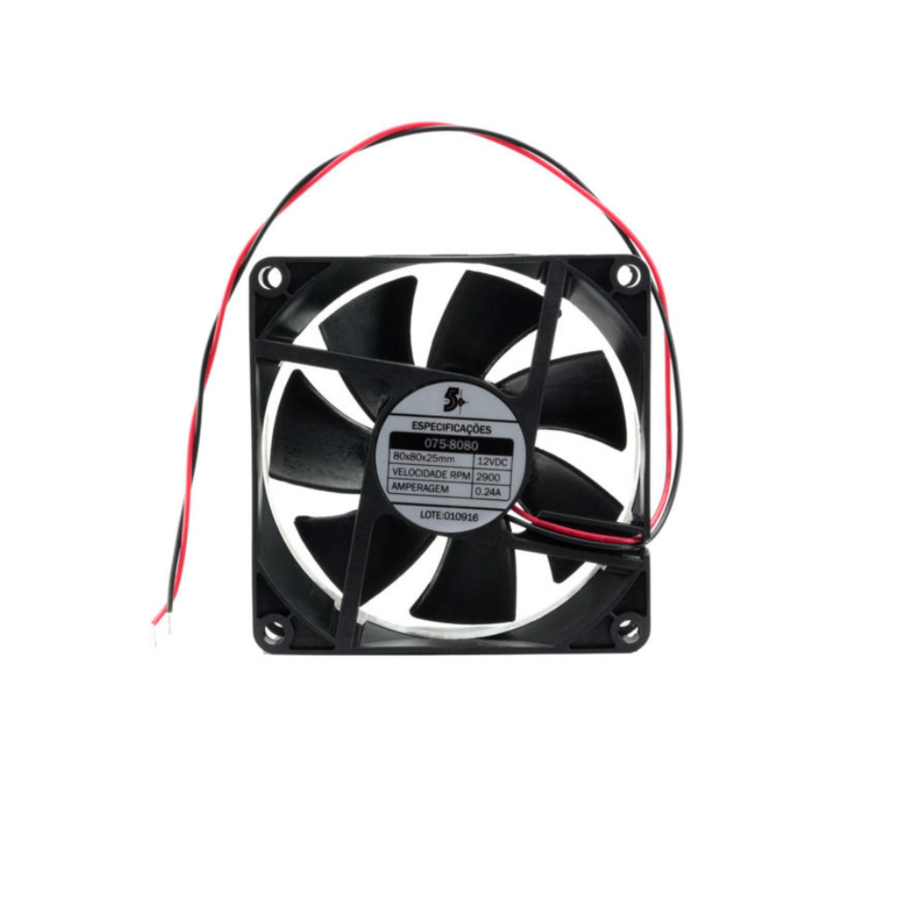 Cooler 80x80x25mm / 12V - Imagem 4