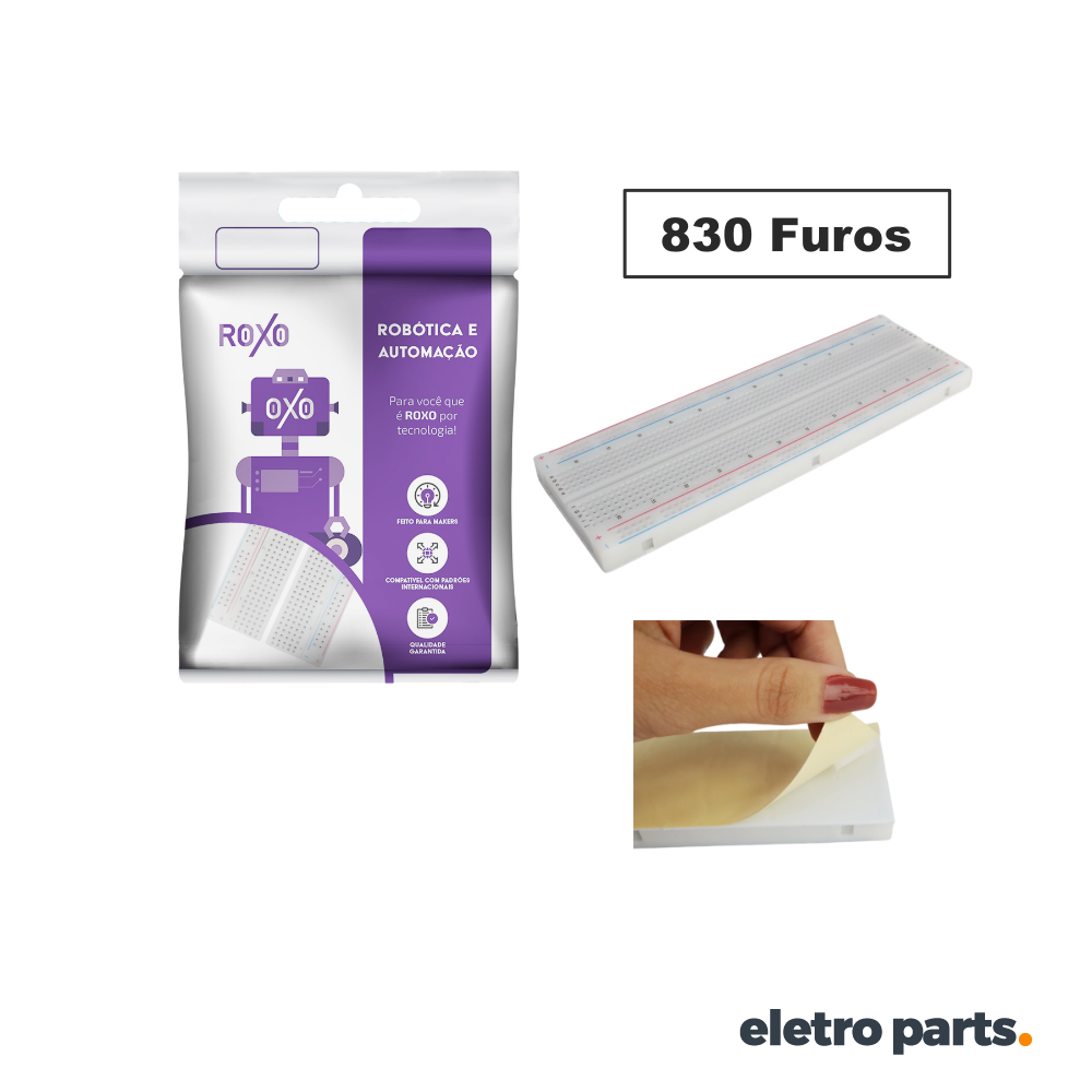 Protoboard 830 Furos para Arduino e Projetos Eletrônicos