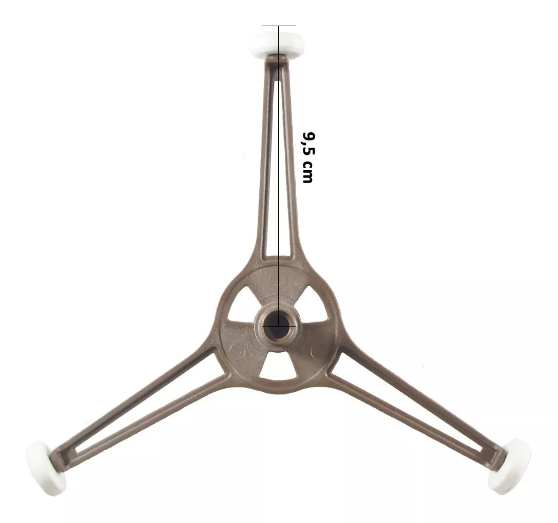Rodizio Trevo Para Prato de Microondas Liso de 24cm