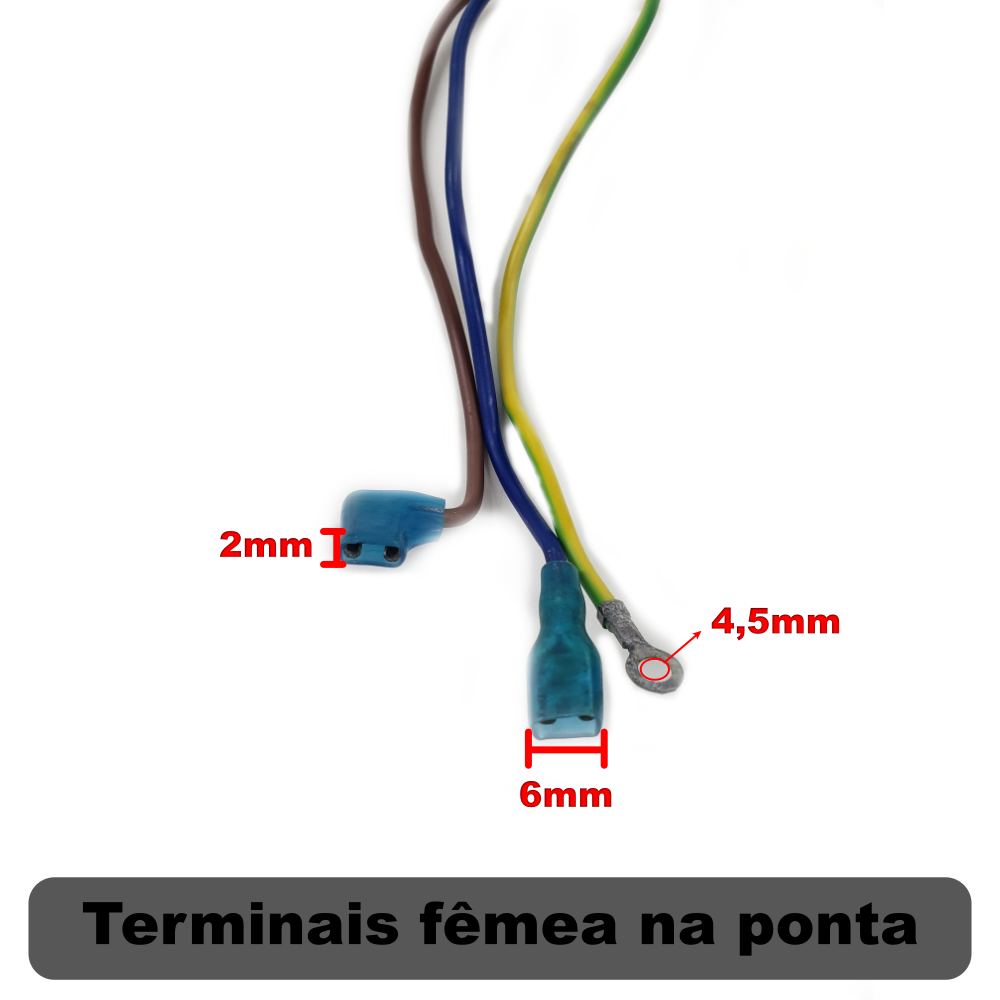 Cabo de Força para Microondas 20A / 2 Metros - Imagem 5