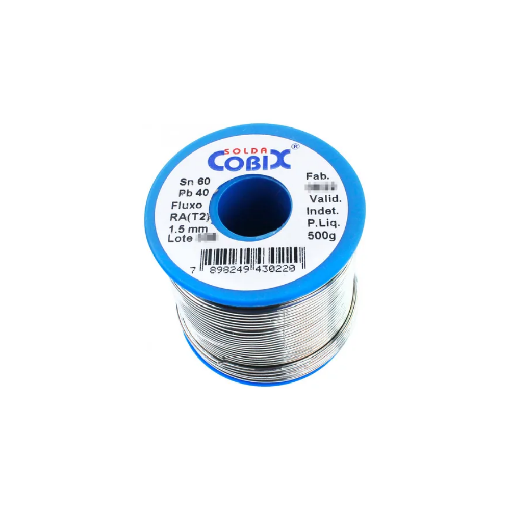 Solda Cobix 1,00mm 60×40 (SnxPb) Carretel com 500g - Imagem 3