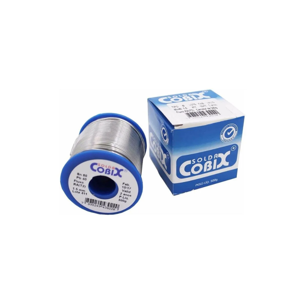 Solda Cobix 1,00mm 60×40 (SnxPb) Carretel com 500g - Imagem 4