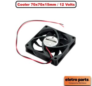 Cooler 70x70x15mm / 12 Volts