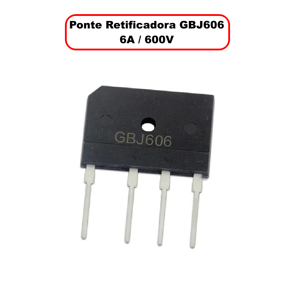 Ponte Retificadora GBJ606 - 6A / 600V - Unidade - Imagem 6