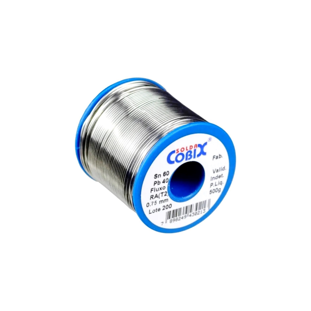 Solda Cobix 1,00mm 60×40 (SnxPb) Carretel com 500g - Imagem 2