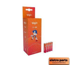 Pilha AA Elgin Zinco 1.5V – Pacote com 4 Unidades