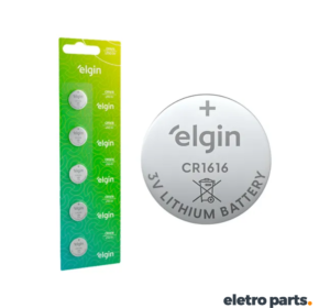 Bateria CR1616 3V Lithium Elgin